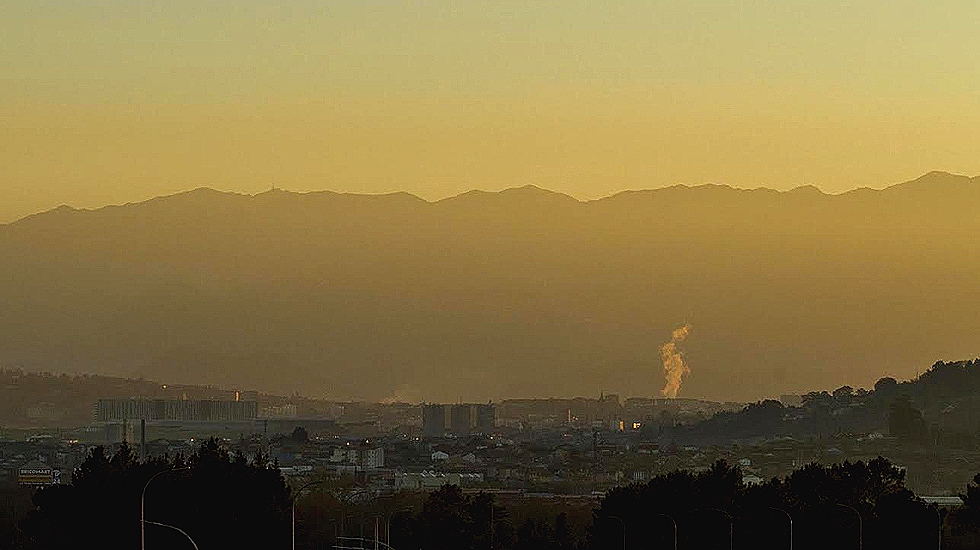 Vista de la contaminación en Oviedo