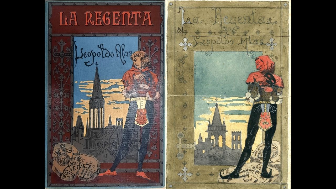 El boceto original de la primera edición de «La Regenta», en el Pueblu  d'Asturies
